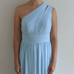 Azazie Molly Sky Blue Bridesmaids Dress: Size A8